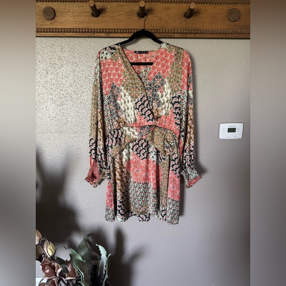 Zara Women's Paisley Floral Dress